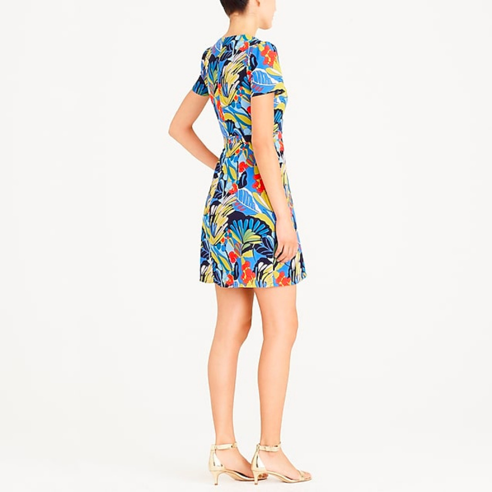 🆕 NWT 🦜 J. Crew wrap-front mini dress - Picture 2 of 3